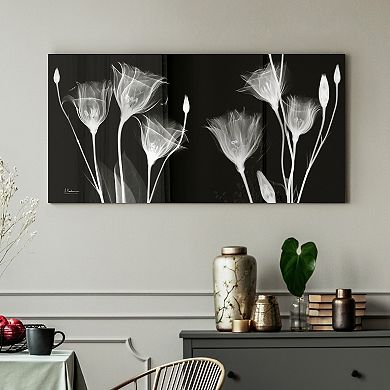 Empire Art Direct Gentian X-ray Tempered Frameless Glass Wall Art