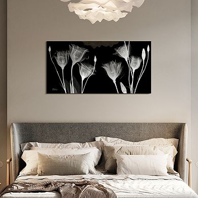 Empire Art Direct Gentian X-ray Tempered Frameless Glass Wall Art