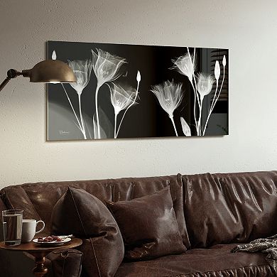 Empire Art Direct Gentian X-ray Tempered Frameless Glass Wall Art