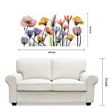 Empire Art Direct Flowerscape Portrait Frameless Glass Wall Art