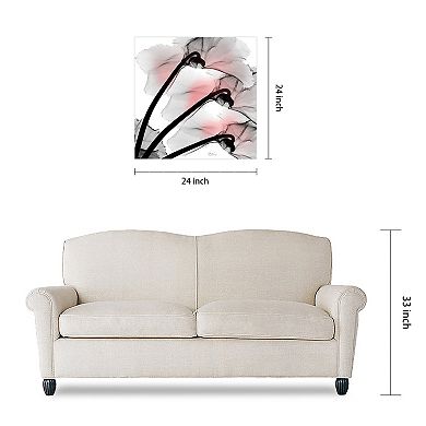 Empire Art Direct Coral Luster Clycamen 2 Frameless Glass Wall Art