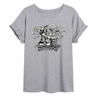 Disney's Mickey Mouse Juniors' Mickey Presto Oversized Graphic Tee