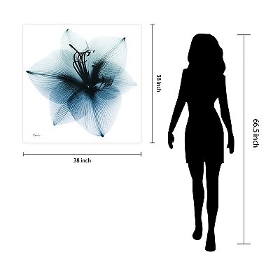Empire Art Direct Glacial Amaryllis Tempered Frameless Glass Wall Art