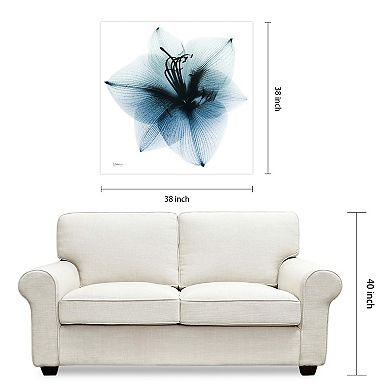 Empire Art Direct Glacial Amaryllis Tempered Frameless Glass Wall Art