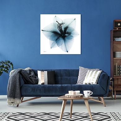 Empire Art Direct Glacial Amaryllis Tempered Frameless Glass Wall Art
