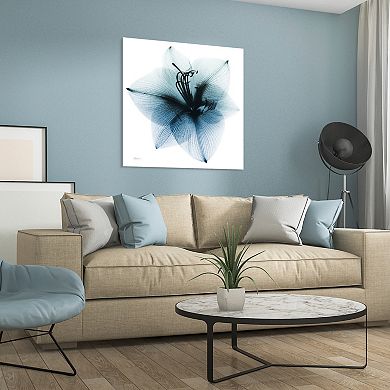 Empire Art Direct Glacial Amaryllis Tempered Frameless Glass Wall Art