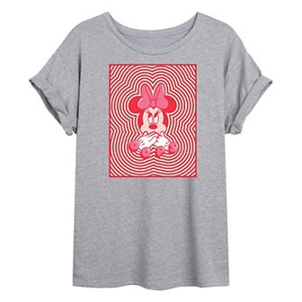 Disney's Minnie Mouse Juniors' Minnie Oops Oversized Graphic Tee
