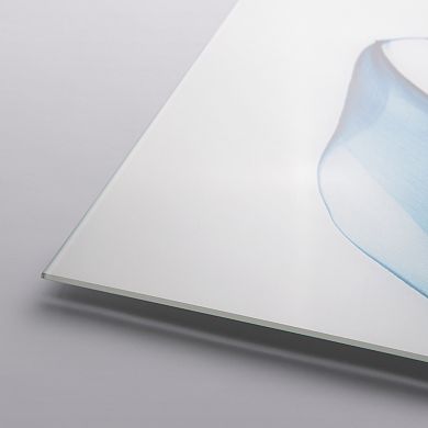 Empire Art Direct Indigo Calla Lilies Tempered Frameless Glass Wall Art