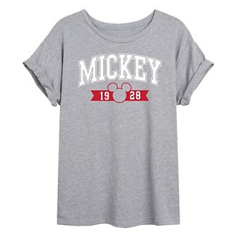 Disney's Mickey Mouse Juniors' Mickey 1928 Oversized Graphic Tee