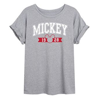 Disney's Mickey Mouse Juniors' Mickey 1928 Oversized Graphic Tee