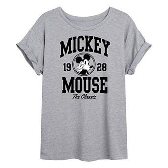 Disney's Mickey Mouse Juniors' Mickey Mouse Oversized Graphic Tee