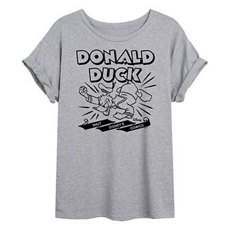 Disney's Donald Duck Juniors' Donald Duck Oversized Graphic Tee