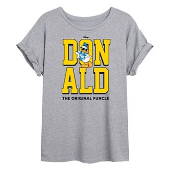 Disney's Donald Duck Juniors' Donald Funcle Oversized Graphic Tee