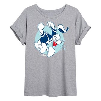 Disney's Donald Duck Juniors' Donald Pose Oversized Graphic Tee