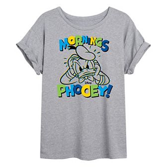 Disney's Donald Duck Juniors' Donald Phooey Oversized Graphic Tee