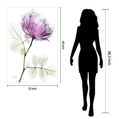 Empire Art Direct Rose Dynasty 1 Tempered Frameless Glass Wall Art