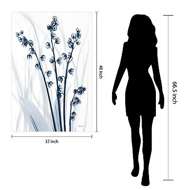 Empire Art Direct Radiant Blues 1 Tempered Frameless Glass Wall Art