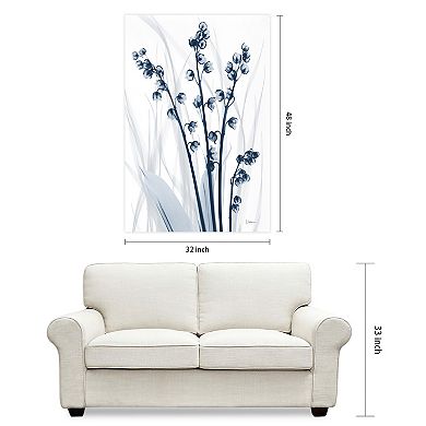 Empire Art Direct Radiant Blues 1 Tempered Frameless Glass Wall Art