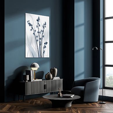 Empire Art Direct Radiant Blues 1 Tempered Frameless Glass Wall Art