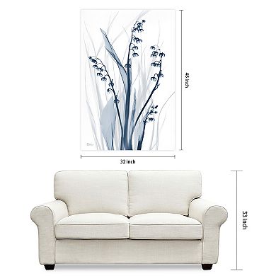 Empire Art Direct Radiant Blues 2 Tempered Frameless Glass Wall Art