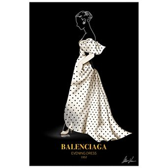 Empire Art Direct Balenciaga Fashion Tempered Frameless Glass Wall Art