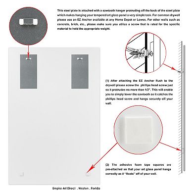 Empire Art Direct Balenciaga Fashion Tempered Frameless Glass Wall Art