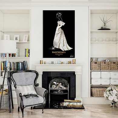 Empire Art Direct Balenciaga Fashion Tempered Frameless Glass Wall Art