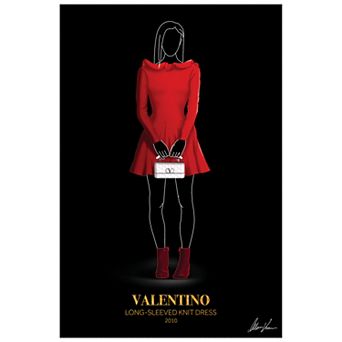Empire Art Direct Valentino Fashion Tempered Frameless Glass Wall Art