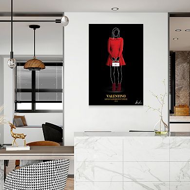 Empire Art Direct Valentino Fashion Tempered Frameless Glass Wall Art