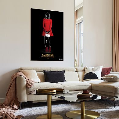 Empire Art Direct Valentino Fashion Tempered Frameless Glass Wall Art