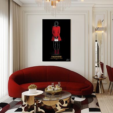 Empire Art Direct Valentino Fashion Tempered Frameless Glass Wall Art
