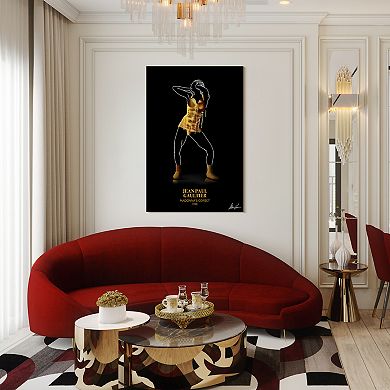 Empire Art Direct Gold Fashion Tempered Frameless Glass Wall Art