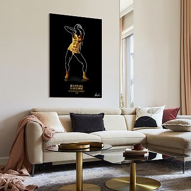 Empire Art Direct Gold Fashion Tempered Frameless Glass Wall Art