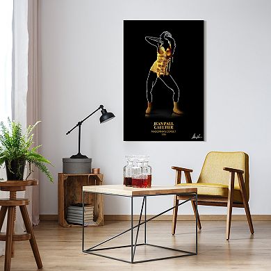 Empire Art Direct Gold Fashion Tempered Frameless Glass Wall Art