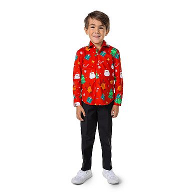 Boys 2-8 OppoSuits Festivity Christmas Button-Up Shirt