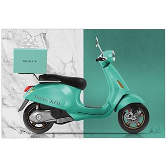 Empire Art Direct Tiffany Delivery Tempered Frameless Glass Wall Art