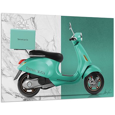 Empire Art Direct Tiffany Delivery Tempered Frameless Glass Wall Art