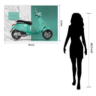 Empire Art Direct Tiffany Delivery Tempered Frameless Glass Wall Art