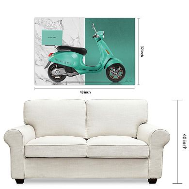 Empire Art Direct Tiffany Delivery Tempered Frameless Glass Wall Art