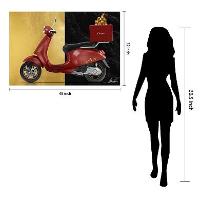 Empire Art Direct Cartier Delivery Tempered Frameless Glass Wall Art