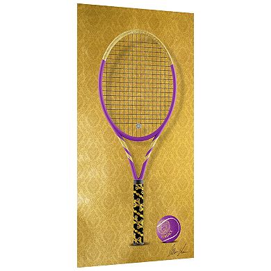 Empire Art Direct Versace Vibes Racquet Tempered Frameless Glass Wall Art
