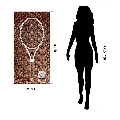 Empire Art Direct Louis Vuitton Racquet Tempered Frameless Glass Wall Art