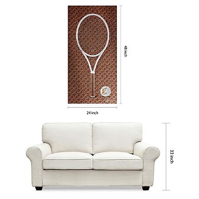 Empire Art Direct Louis Vuitton Racquet Tempered Frameless Glass Wall Art