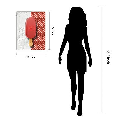 Empire Art Direct Valentino Glamour Tempered Frameless Glass Wall Art