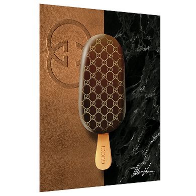 Empire Art Direct "Gucci Glamour" Frameless Free Floating Tempered Glass Panel Graphic Wall Art