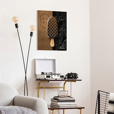 Empire Art Direct "Gucci Glamour" Frameless Free Floating Tempered Glass Panel Graphic Wall Art