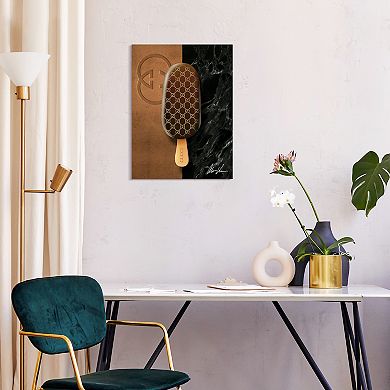 Empire Art Direct "Gucci Glamour" Frameless Free Floating Tempered Glass Panel Graphic Wall Art