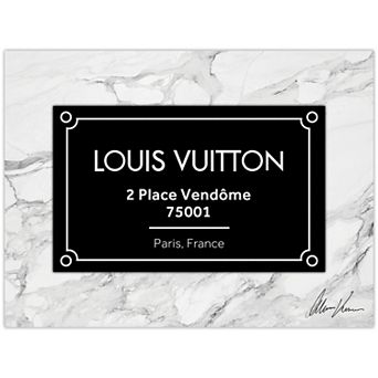 Empire Art Direct "Prestige L&V" Frameless Free-Floating Tempered Glass Wall Art