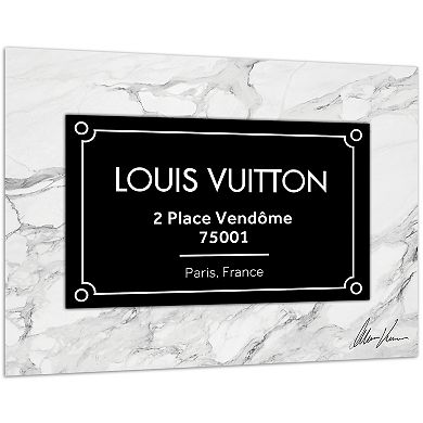 Empire Art Direct "Prestige L&V" Frameless Free-Floating Tempered Glass Wall Art