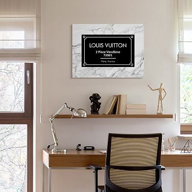 Empire Art Direct "Prestige L&V" Frameless Free-Floating Tempered Glass Wall Art